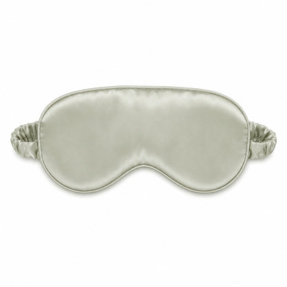 Eyemask - 100% mulberry silk 19 momme - Sirena - sage green 8.5 x 20.5 cm