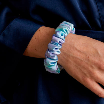 Set of 3 skinny scrunchies silk - Althéa Dream - 3 x (D 6 cm)