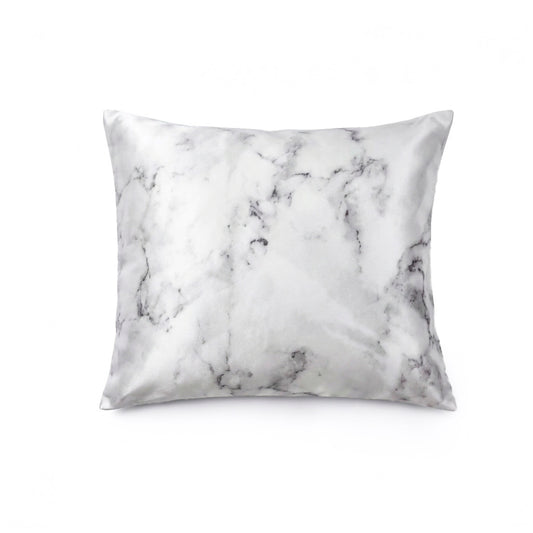 Pillowcase silk - Brume de soie Grey marble 63 x 63 cm