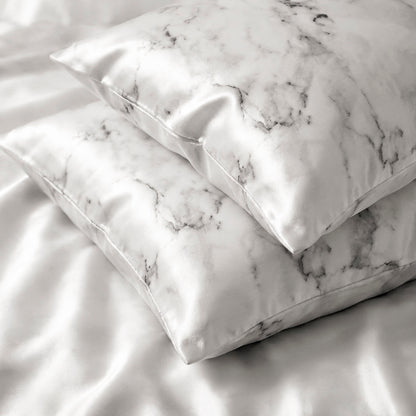Pillowcase silk - Brume de soie Grey marble