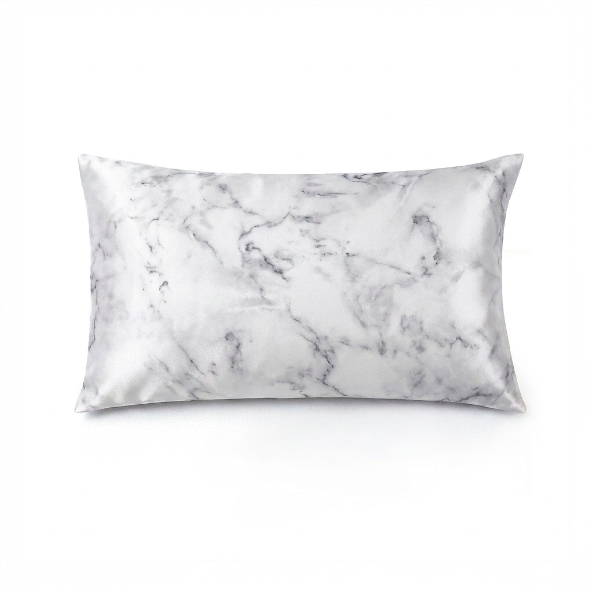 Pillowcase silk - Brume de soie Grey marble 50 x 70 cm