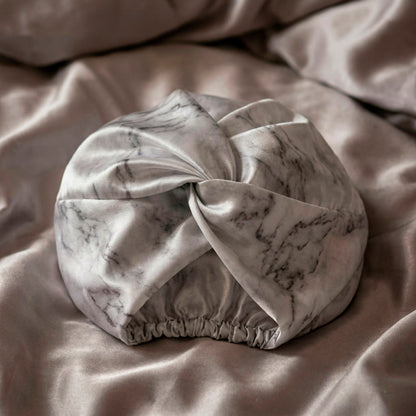 Nightcap silk - Nyméa Grey marble - 20 x 30 cm