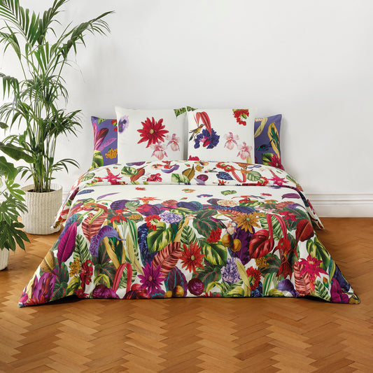 Duvet cover + pillowcase cotton satin