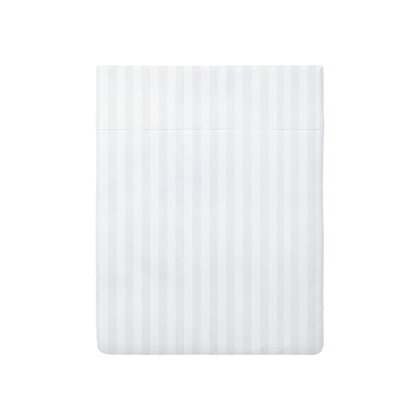 Flat sheet baby cotton satin - Jacquard woven Arles White