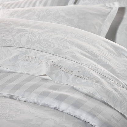 Pillowcase(s) cotton satin - Love Stories White