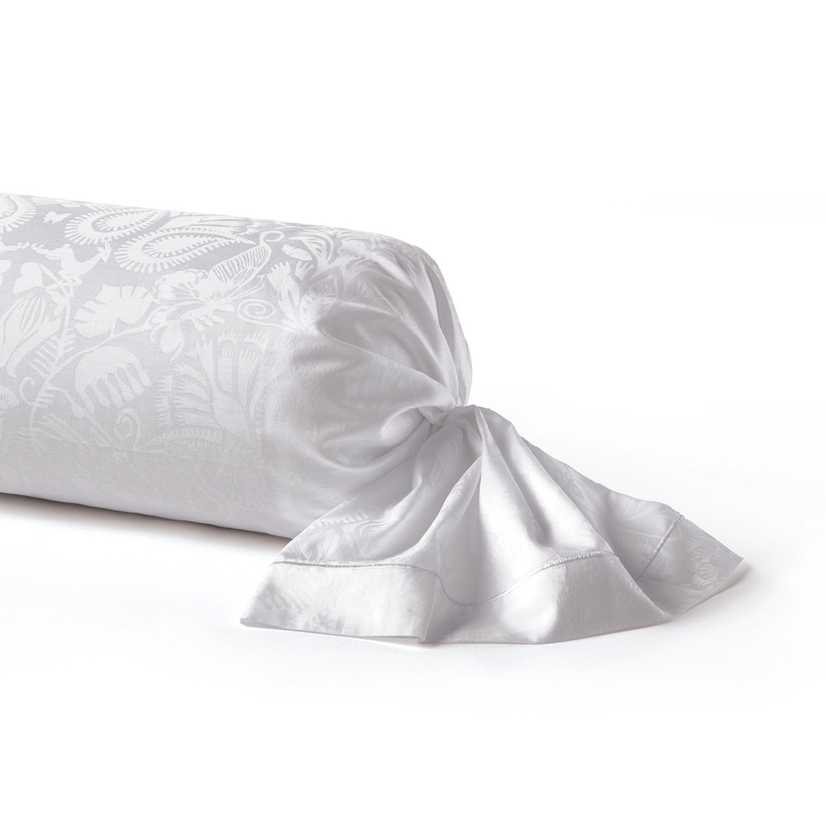 Pillowcase(s) cotton satin - Love Stories White - Jacquard woven