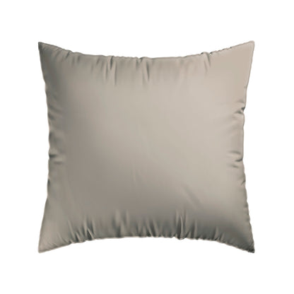 Pillowcase(s) cotton satin - with piping -Taupe 80 x 80 cm