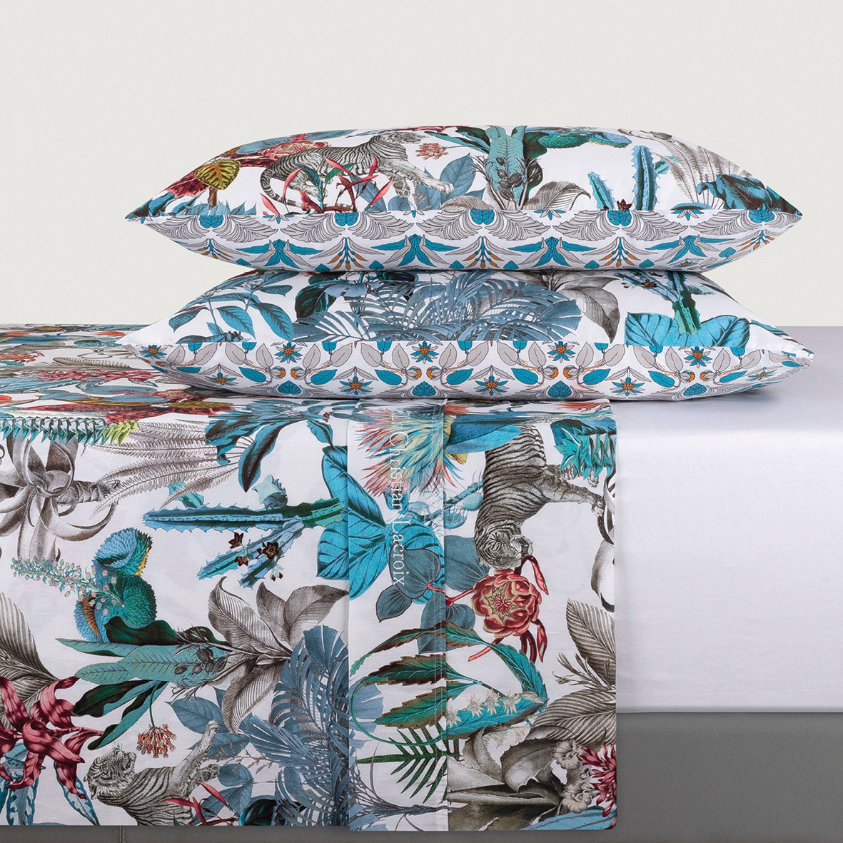 Sheet set cotton satin - Zanzibar White