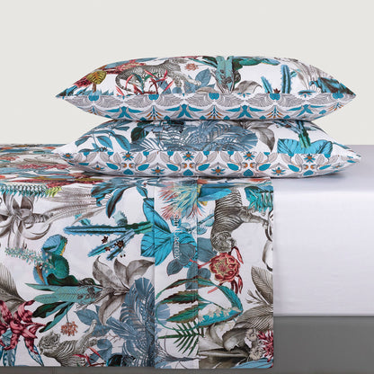 Sheet set cotton satin - Zanzibar White