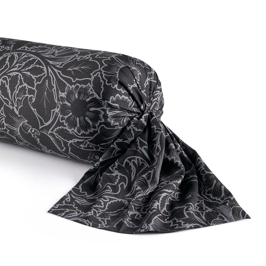 Pillowcase(s) cotton satin - Arabesque Black