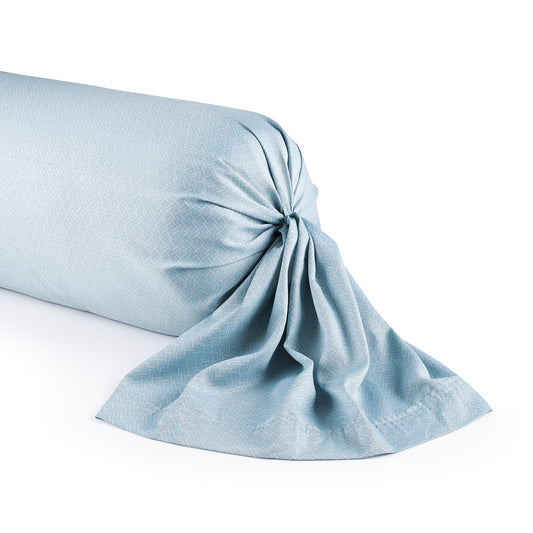 Pillowcase(s) cotton satin - Garden Micro Light blue