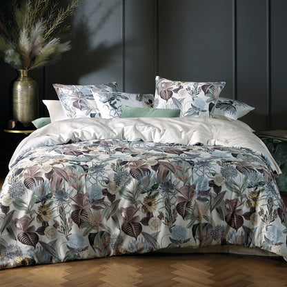 Pillowcase(s) cotton satin - Garden Micro Taupe