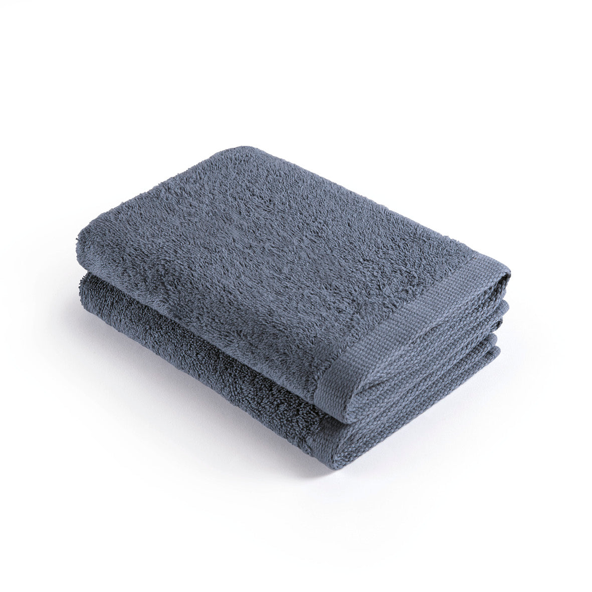Set of 2 kitchen towels - 45 x 45 cm Blue grey