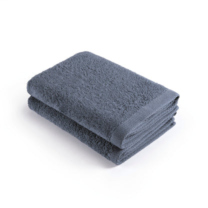 Set of 2 kitchen towels - 45 x 45 cm Blue grey
