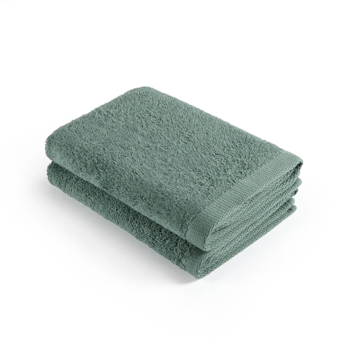 Set of 2 kitchen towels - 45 x 45 cm Bottle green