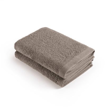Set of 2 kitchen towels - 45 x 45 cm Brown