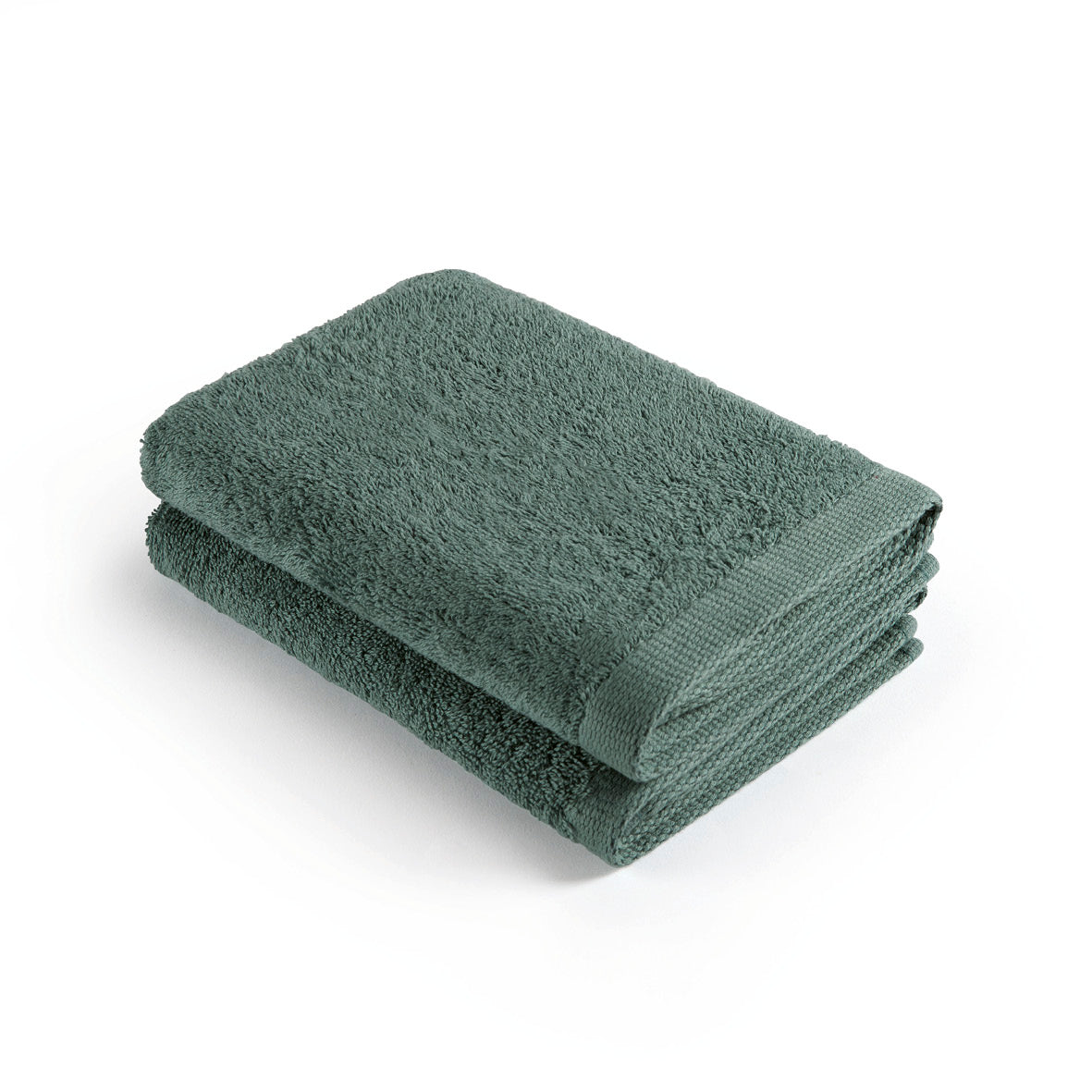 Set of 2 kitchen towels - 45 x 45 cm Sage green