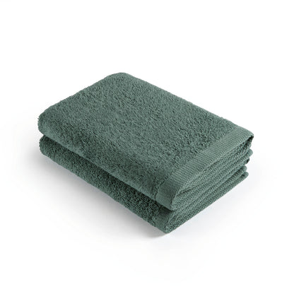 Set of 2 kitchen towels - 45 x 45 cm Sage green