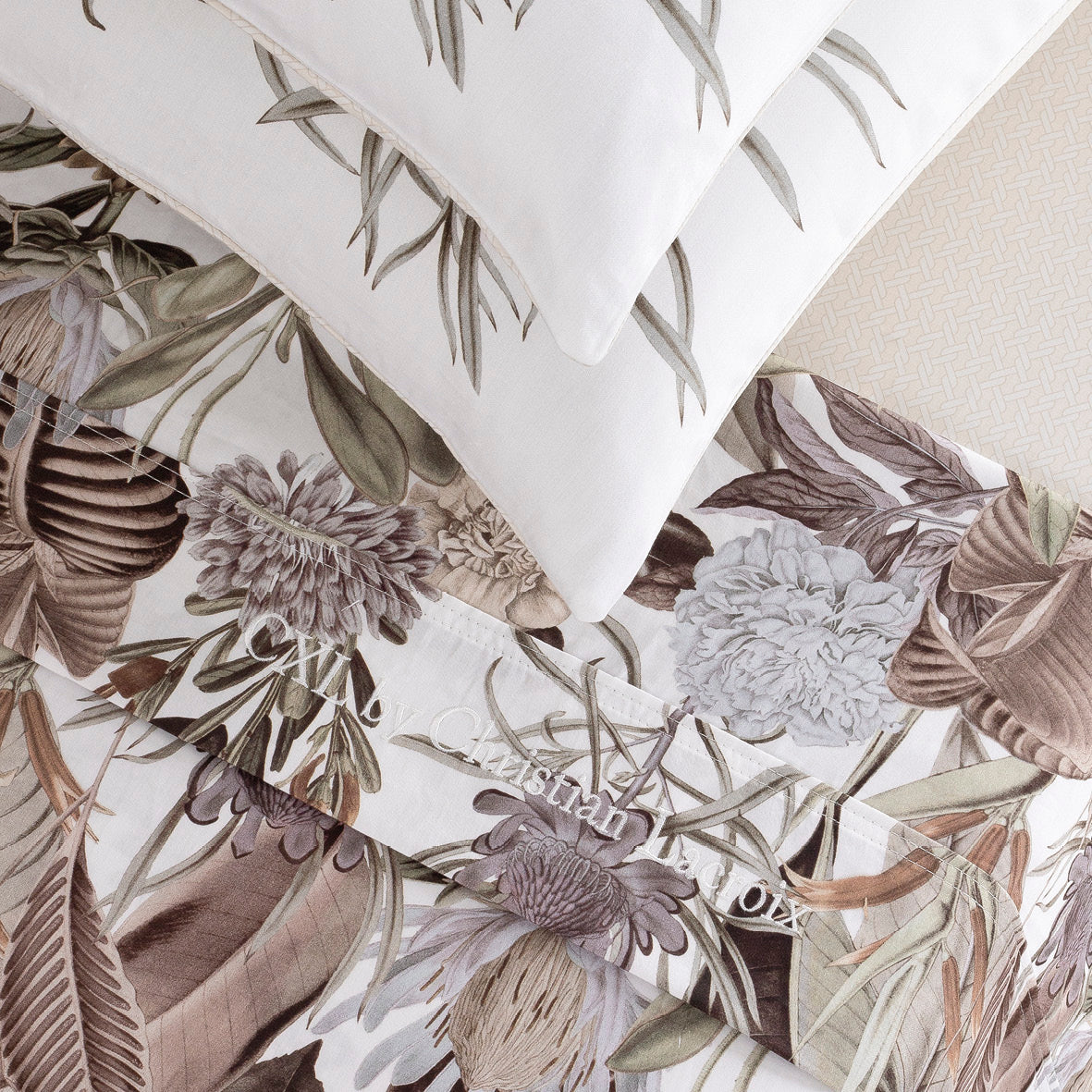 Sheet set cotton satin - Garden Taupe
