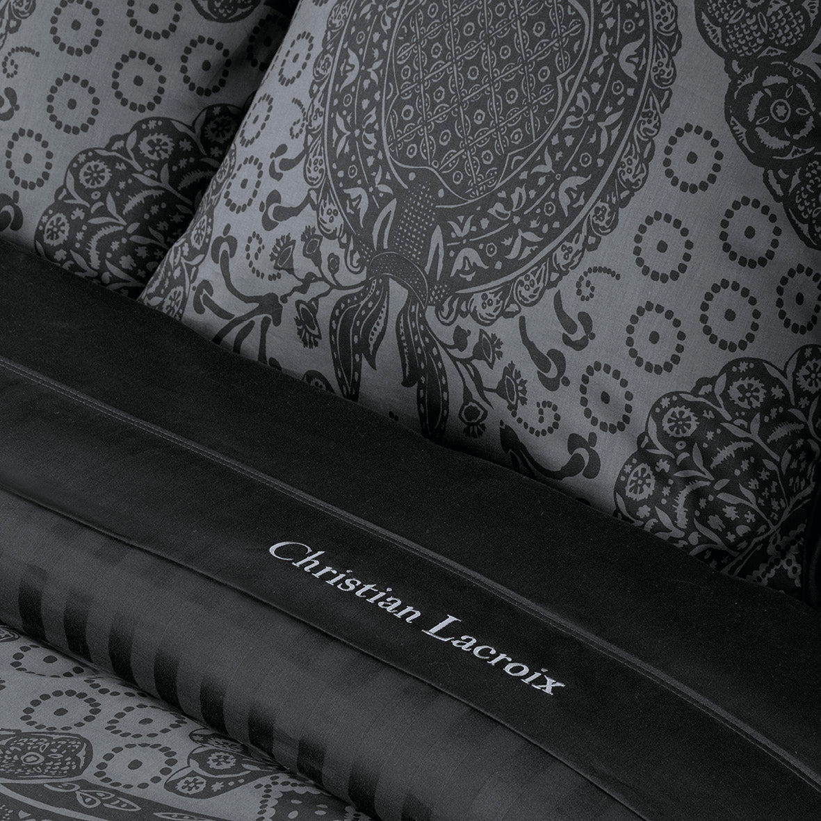 Pillowcase(s) cotton satin - Arles Dark grey