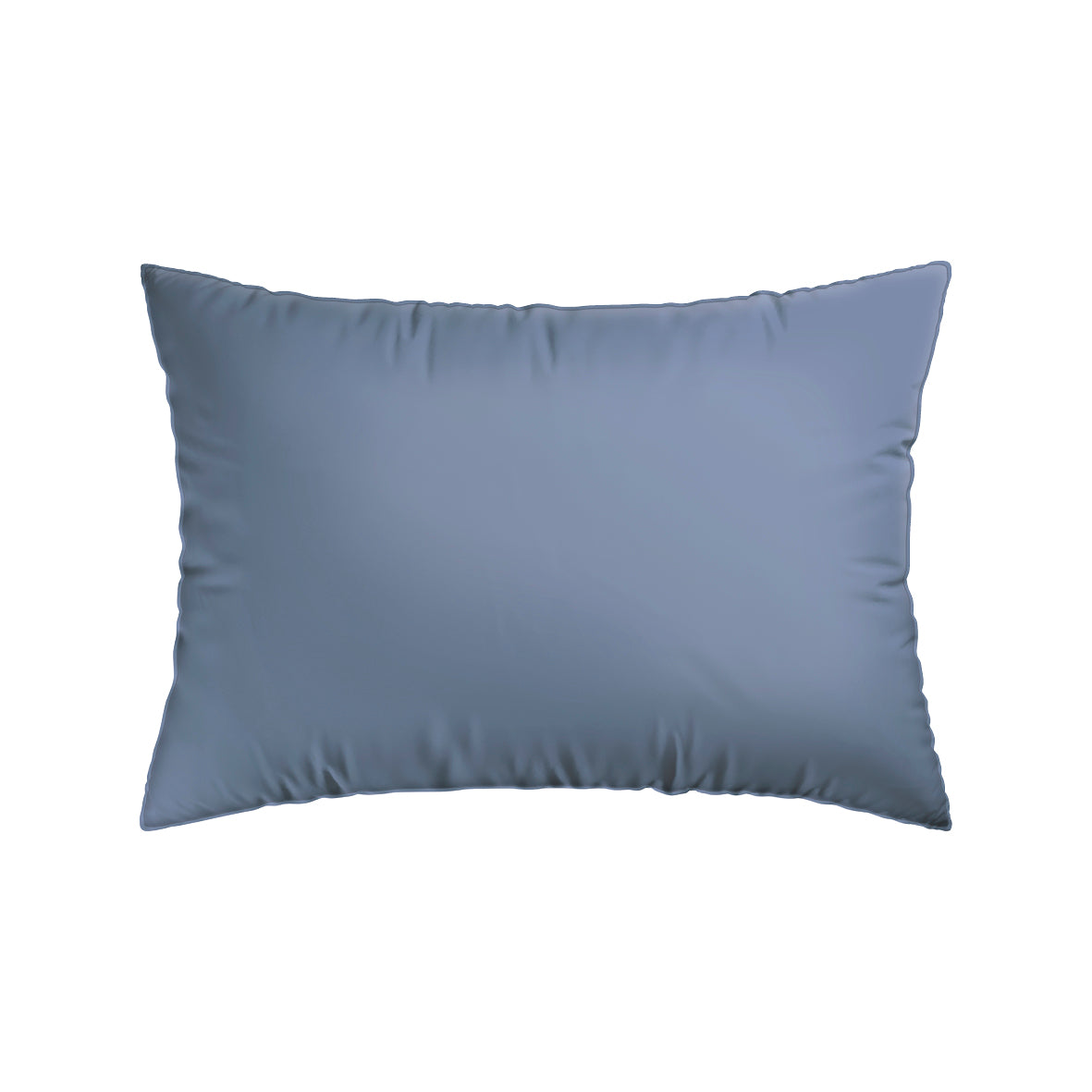 Set of 2 pillowcases cotton satin dobby stripe woven Blue - 50 x 70 cm