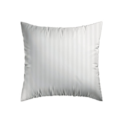 Set of 2 pillowcases cotton satin dobby stripe woven White - 80 x 80 cm