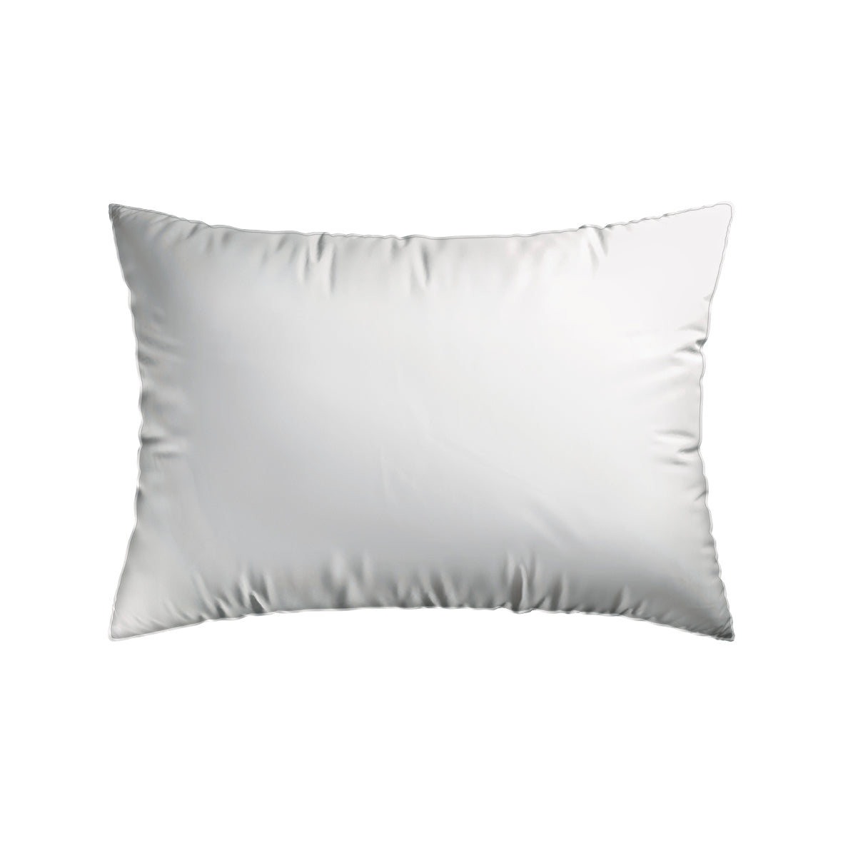 Set of 2 pillowcases cotton satin dobby stripe woven White - 50 x 70 cm