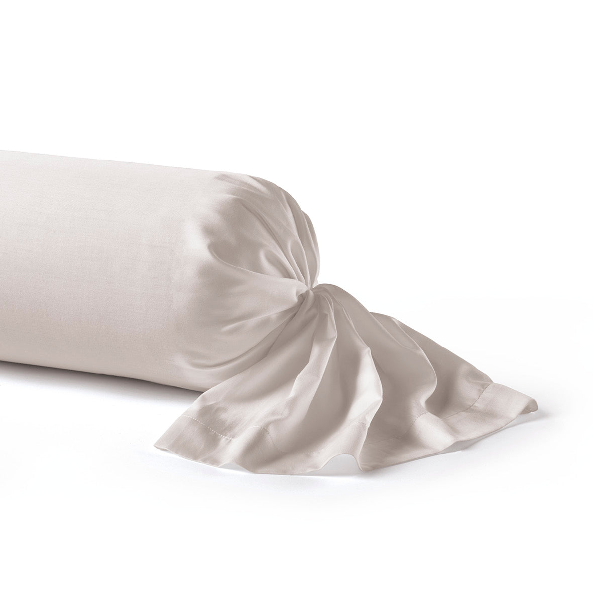 Pillowcase(s) cotton satin - Iris Taupe 43 x 210 cm