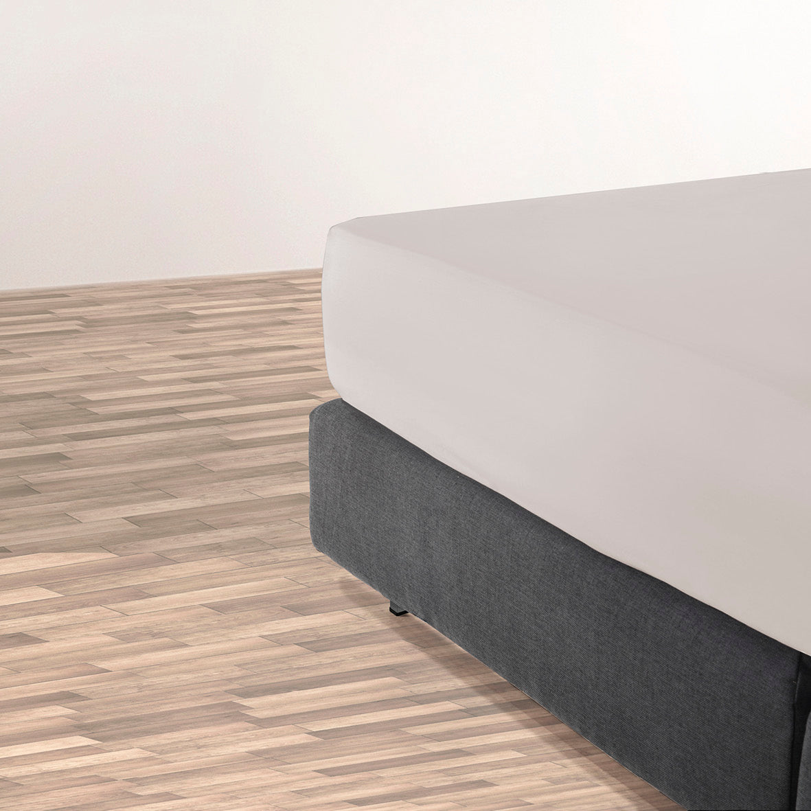 Fitted sheet cotton satin - Taupe