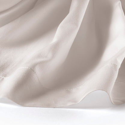 Flat sheet cotton satin - Iris Taupe