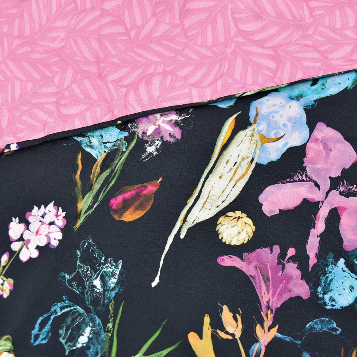 Pillowcase(s) cotton satin - Iris Dark blue