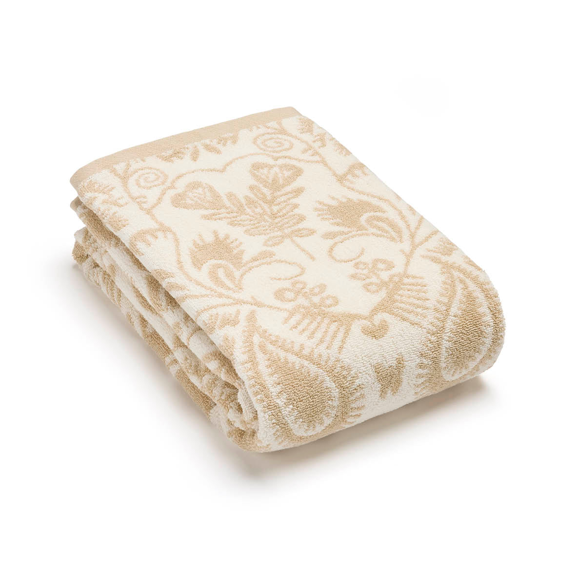Bath towel Jacquard Love Stories Taupe - 70 x 140 cm