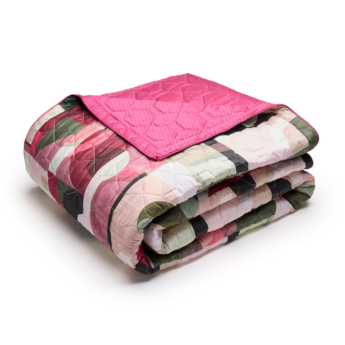 Bedspread XL Collage Wild berry - 220 x 250 cm