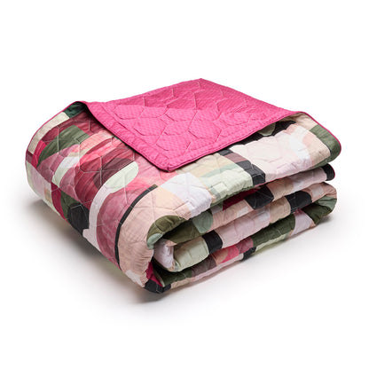 Bedspread XL Collage Wild berry - 220 x 250 cm