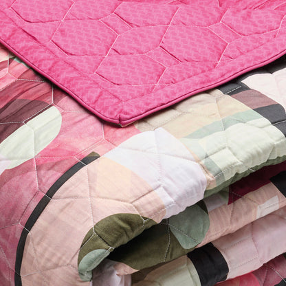 Bedspread XL Collage Wild berry - 220 x 250 cm