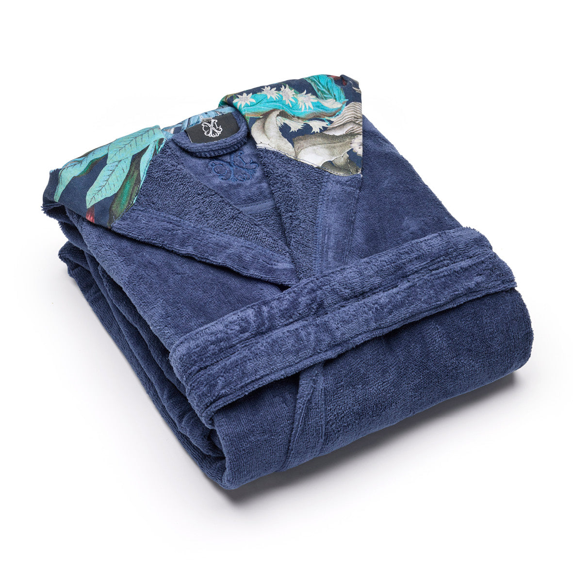 Hooded bathrobe - Zanzibar Navy blue