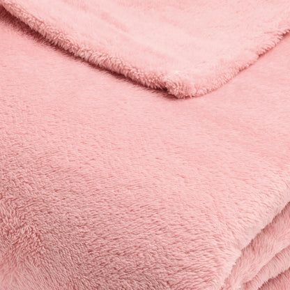 Fleece plaid  Light pink - 180 x 220 cm