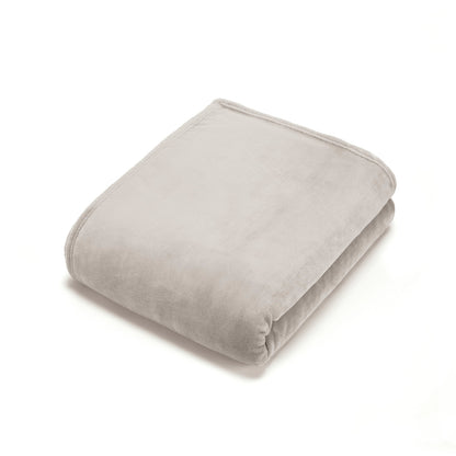 Fleece plaid  Light grey - 180 x 220 cm