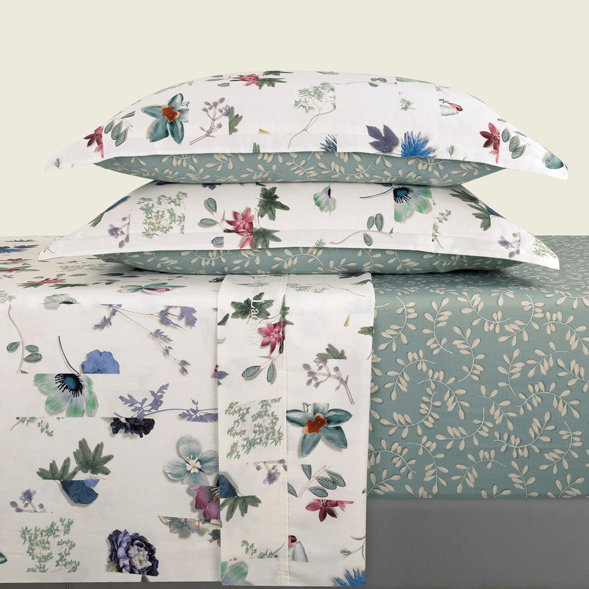 Ensemble de draps satin de coton - Semis Jaune