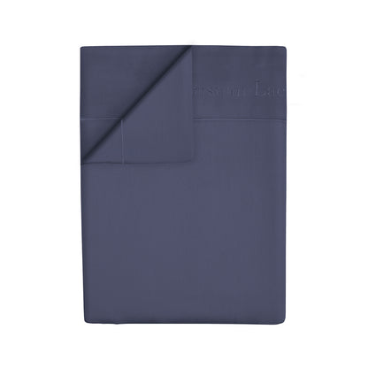 Flat sheet cotton satin Uni 1 baratta - Blue 06