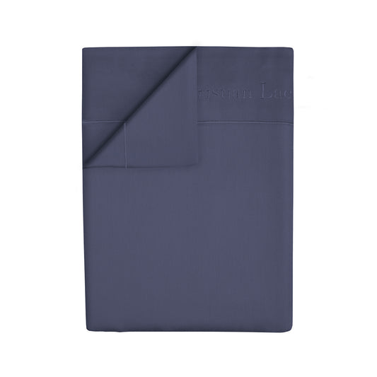 Flat sheet cotton satin Uni 1 baratta - Blue 06