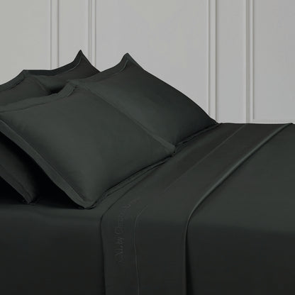 Flat sheet cotton satin Uni 1 baratta - Grey 03