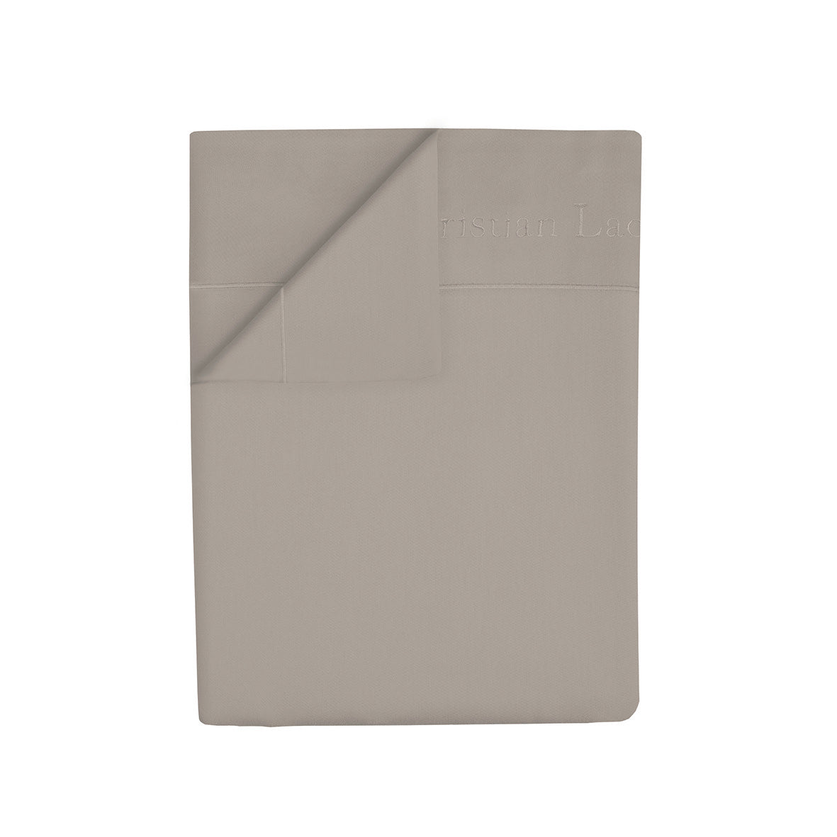 Flat sheet cotton satin Uni 1 baratta - Taupe 01
