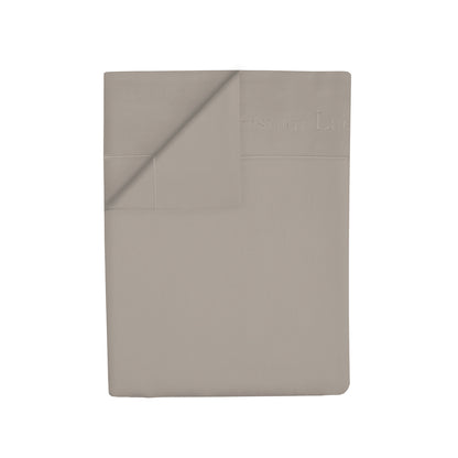 Flat sheet cotton satin Uni 1 baratta - Taupe 01