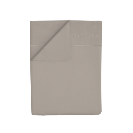 Flat sheet cotton satin Uni 1 baratta - Taupe 01