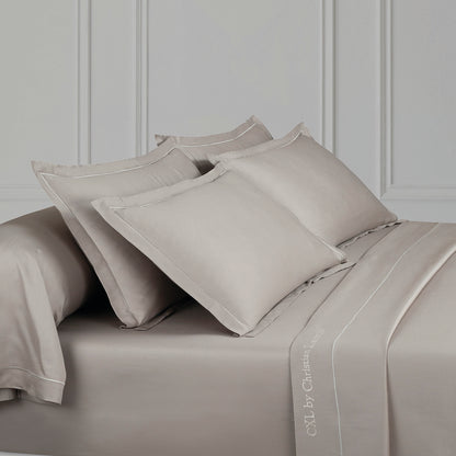 Flat sheet cotton satin Uni 1 baratta - Taupe 01