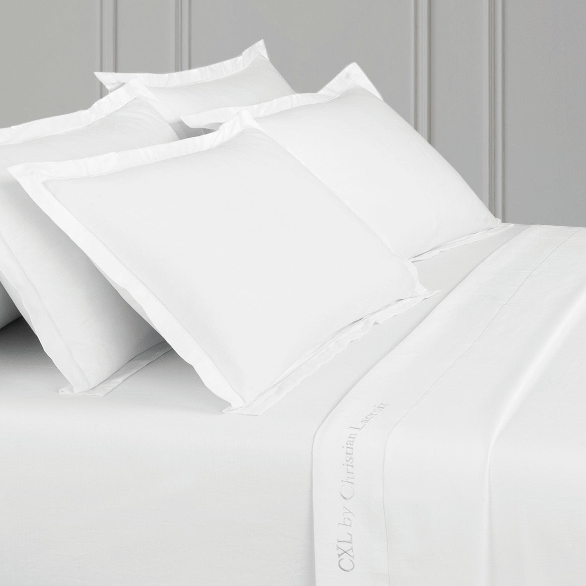 Pillowcase cotton satin Uni 1 baratta - White 01