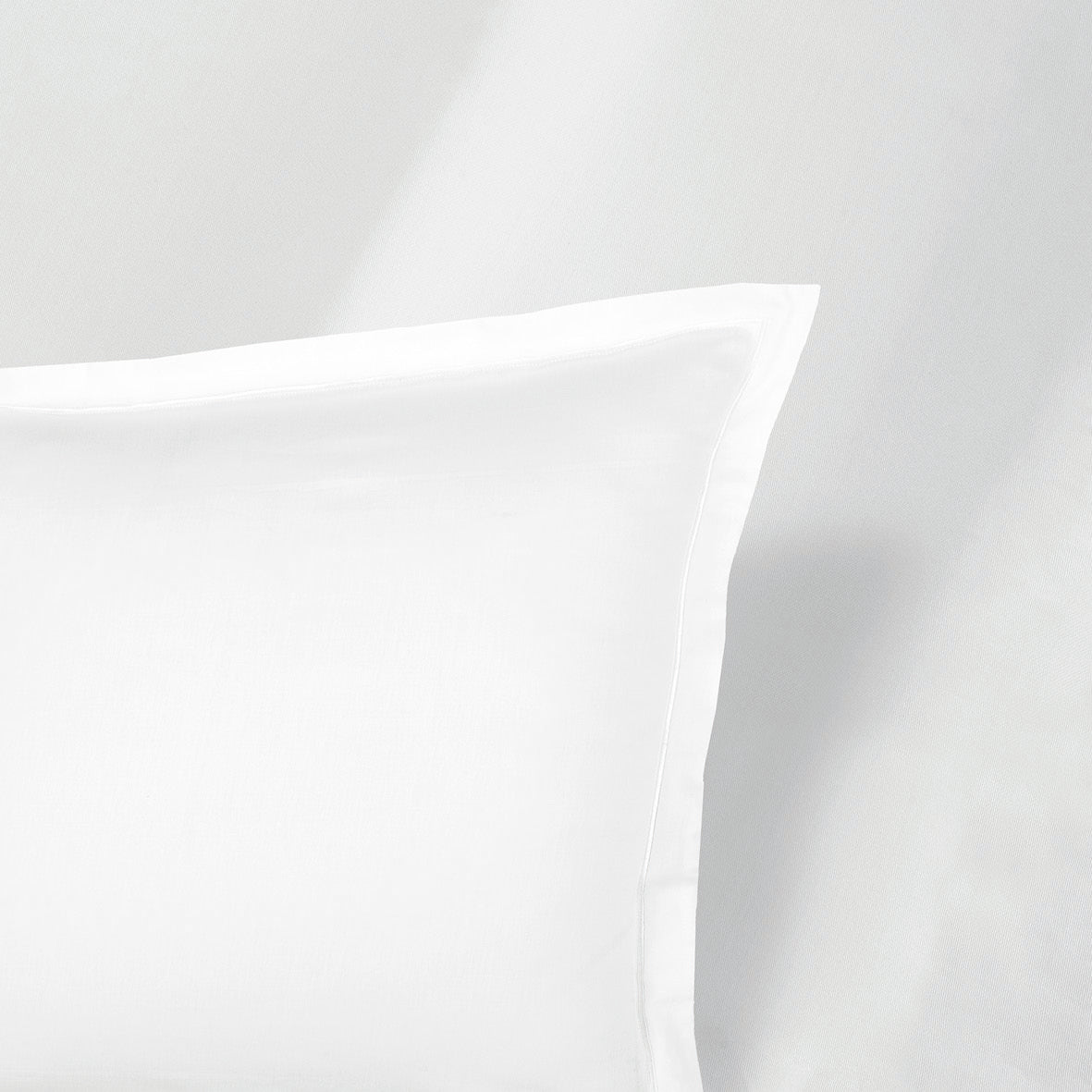 Pillowcase cotton satin Uni 1 baratta - White 01