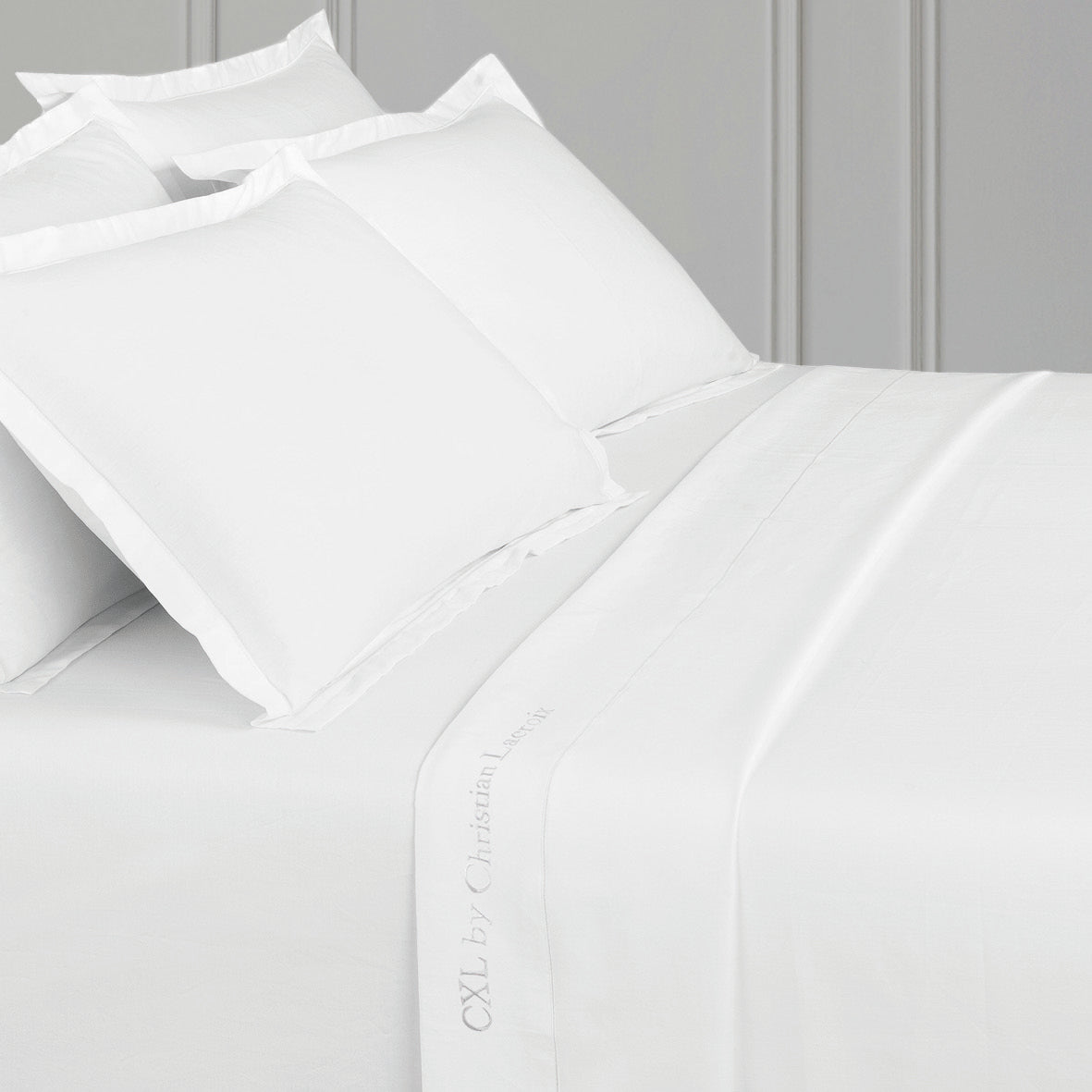 Flat sheet cotton satin Uni 1 baratta - White 01