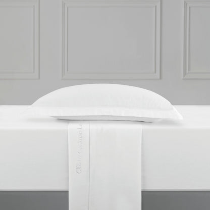 Flat sheet cotton satin Uni 1 baratta - White 01